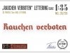 RT-Diorama 35728 Letters Set 3 - Rauchen Verboten